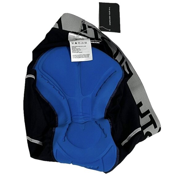 FitsT4 Padded Bike Shorts Shape Tough Comfort Black Mens Size L Large NWT New - Picture 5 of 6